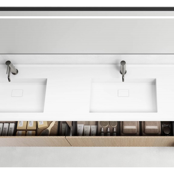 Мебел за баня, РАЗМЕР (см) /Ш/В/Д/ 	159.0*54.5*40.0 (cabinet) / 160.0*55.0*16.0 (basin)