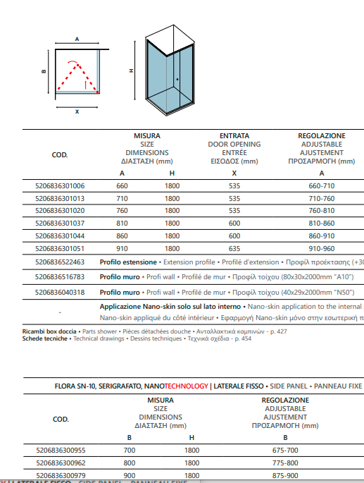 Karag кабина 90x90x180см, отваряне хармоника, рисувано стъкло 4мм, профил хром
