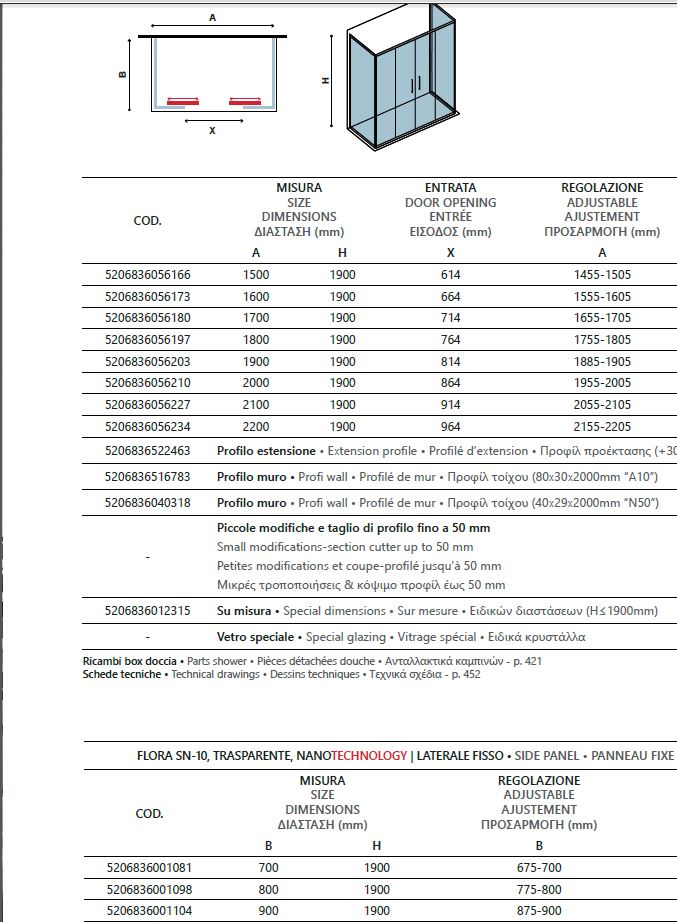 Karag кабина 150x90x190см, прозрачно стъкло 6мм, профил хром, Nano покритие