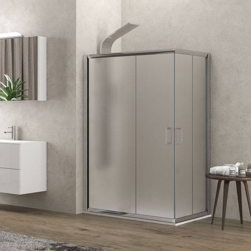 Karag кабина 70x70x180см, МАТ стъкло 5,5мм, профил хромиран