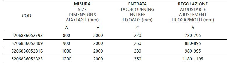 Karag кабина 80x80x200см, прозрачно стъкло 8мм, профил хром, Nano покритие