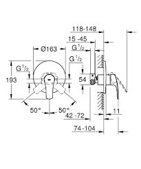 GROHE Eurosmart Смесител за душ, едноръкохватков 1/2″