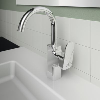 Ceraplan BD235AA стоящ смесител за умивалник с висок тръбен чучур 
