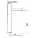 INTERCERAMIC Месингов смесител за умивалник хром