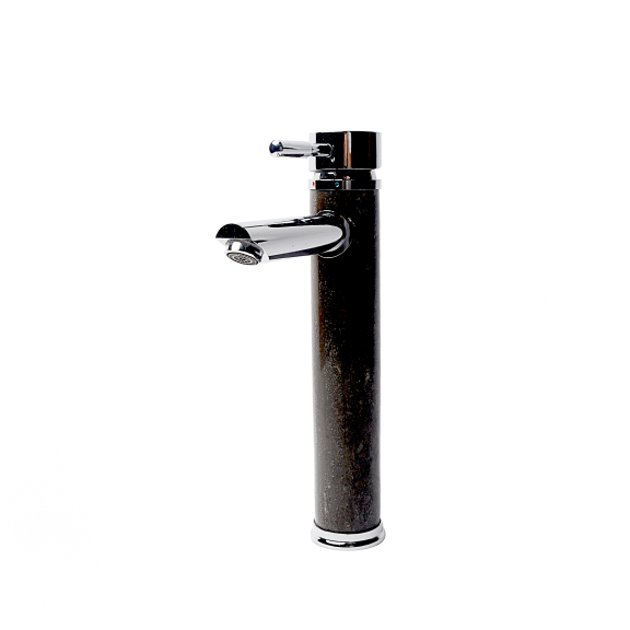 INTERCERAMIC Смесител за умивалник, хром+син