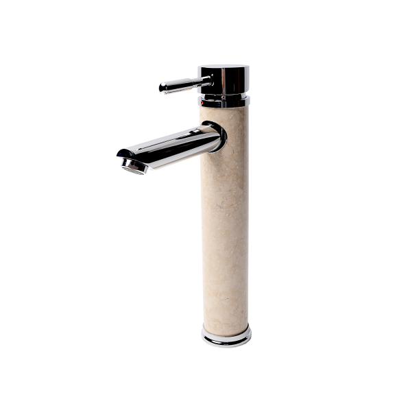 INTERCERAMIC Месингов смесител за умивалник хром+пясък