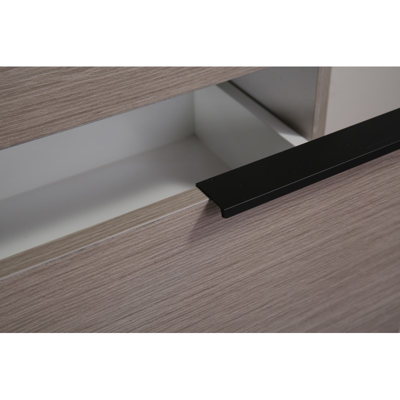 PVC Долен шкаф за баня, панти със “soft close” механизъм. 61x47x55см, Порцеланов умивалник