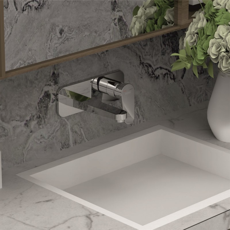 INTERCERAMIC Месингов смесител за умивалник за вграждане